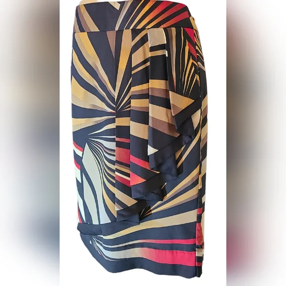 Worthington petite size 14P multi colored skirt - Picture 2 of 9